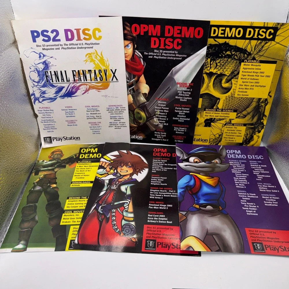 Official PlayStation OPM Demo Disc Lot 17 PS2 Retro Gaming Y2K‎ VTG Collector